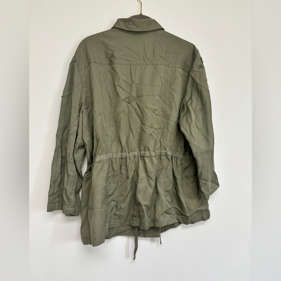 Chico’s Artisan Utility Jacket Military Style Womens size 2 - Picture 9 of 10